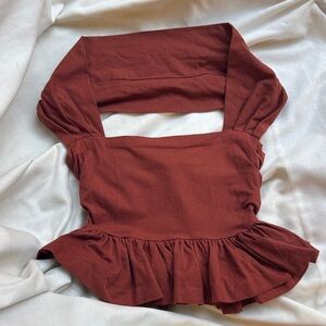 Elegant Brown Women's Top